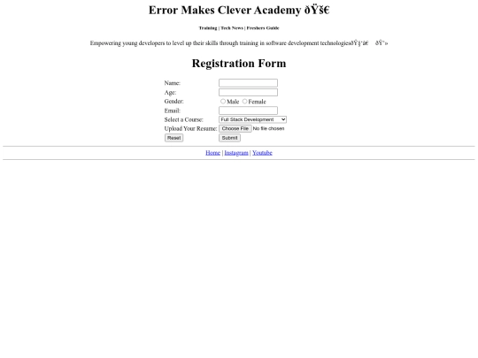 2nd project/register for a course screenshot