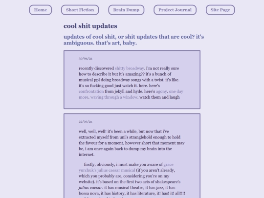 brain-dump/cool-shit screenshot