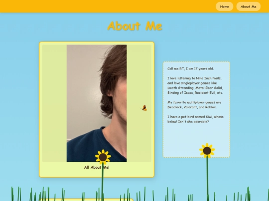 aboutme screenshot
