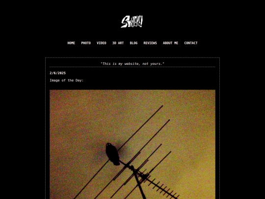 Blog screenshot