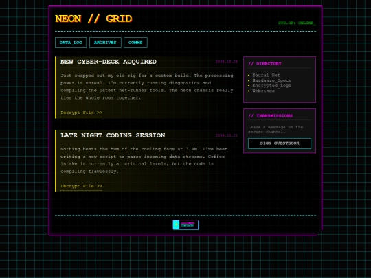 index screenshot