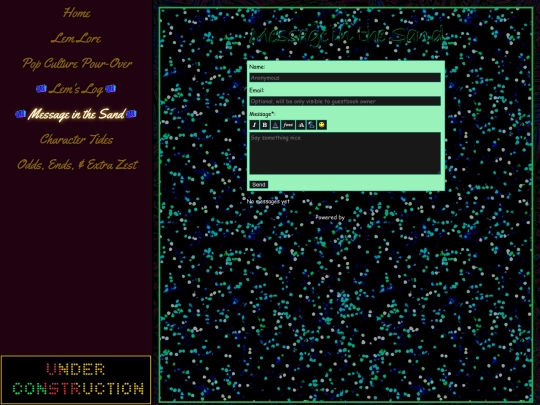 guestbook screenshot