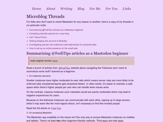 for-you/microblog-threads screenshot