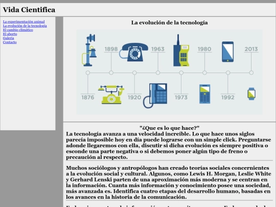 CIENCIA/tec screenshot