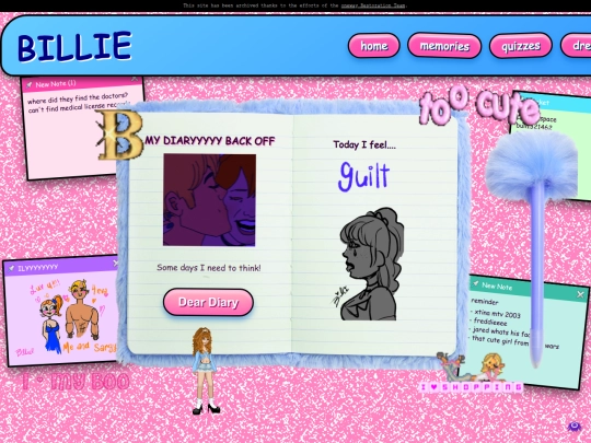 diary screenshot