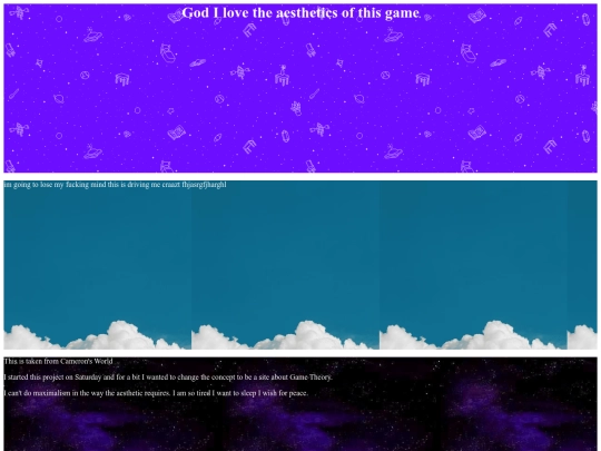 Sections screenshot