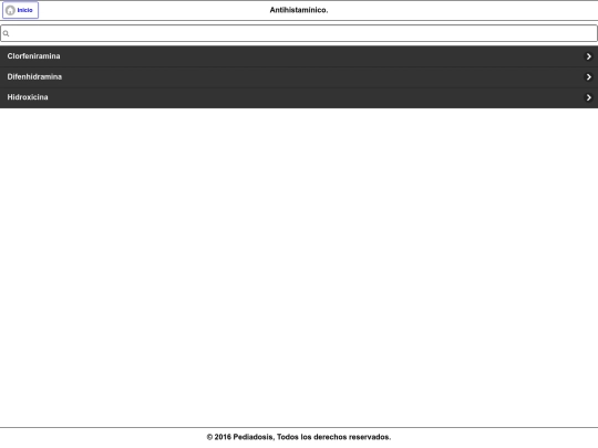 antihistaminicos screenshot