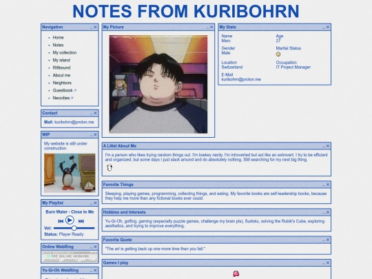 aboutme screenshot