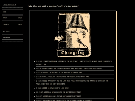 changelog screenshot