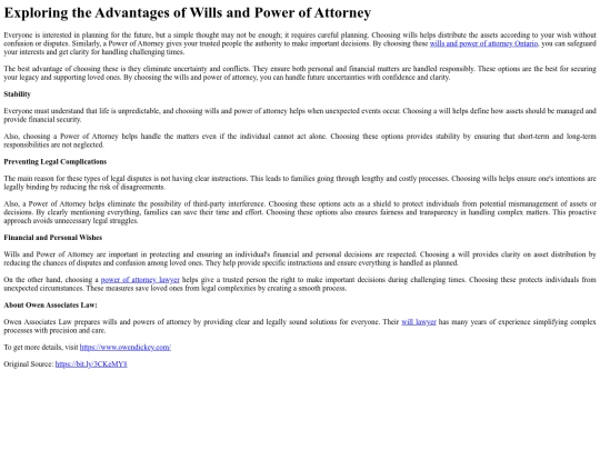 ExploringtheAdvantagesofWillsandPowerofAttorney screenshot