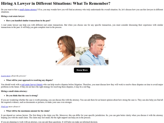 HiringALawyerinDifferentSituationsWhatToRemember screenshot