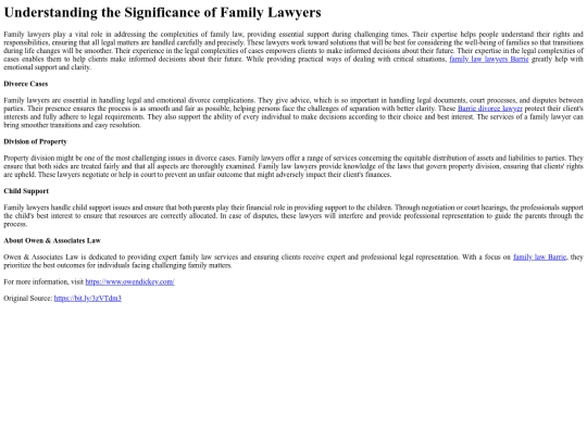 UnderstandingtheSignificanceofFamilyLawyers screenshot