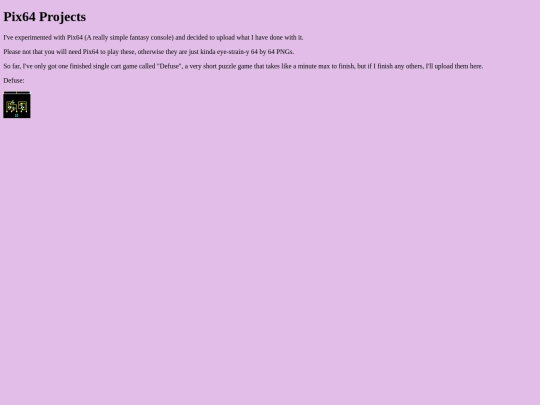 gamestuff/pix64 screenshot