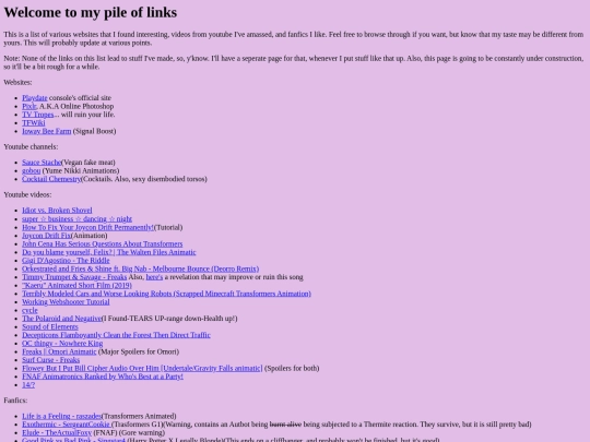 linklist screenshot