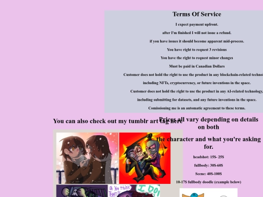 commissions screenshot