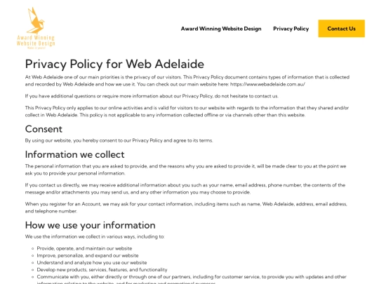 privacy-policy screenshot
