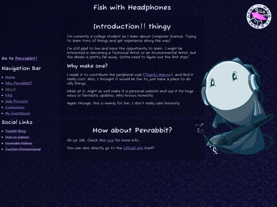 page/about screenshot