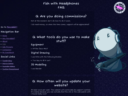page/faq screenshot