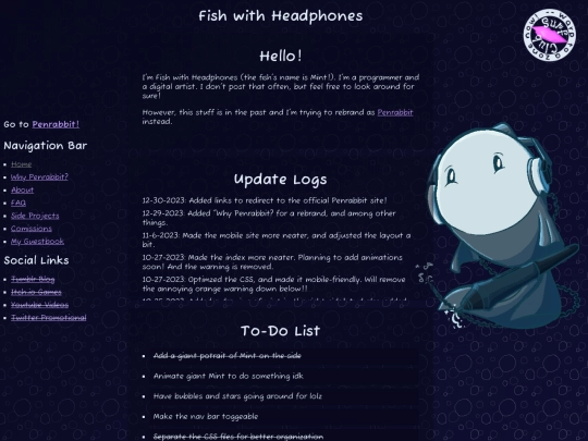 page/home screenshot