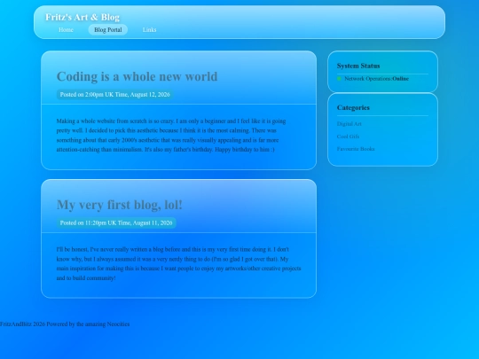 blog screenshot