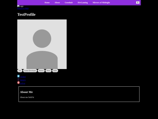 testprofile screenshot