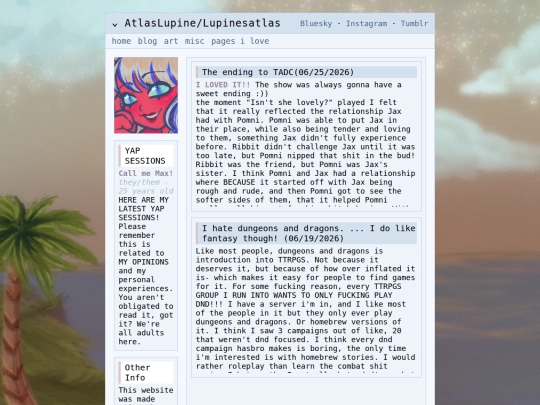 blog screenshot