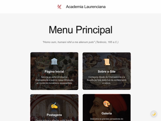 menu screenshot