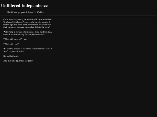 notes/independence screenshot