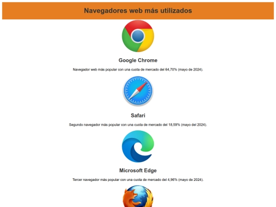 Navegadores screenshot