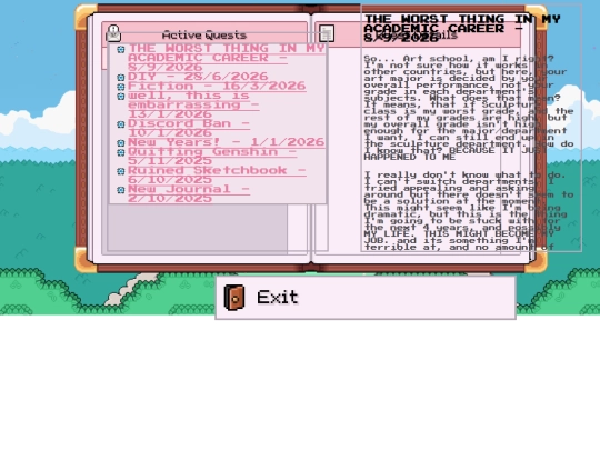 journal screenshot