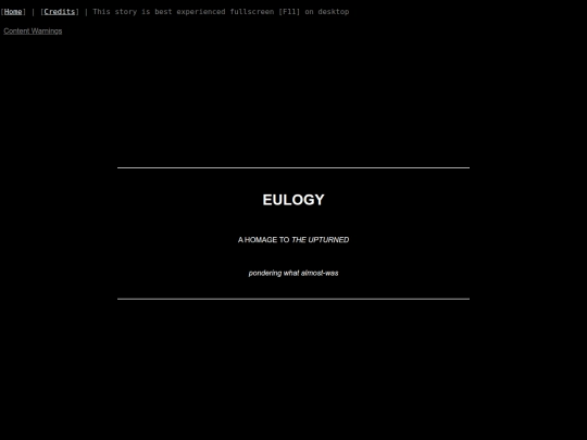 EULOGY screenshot