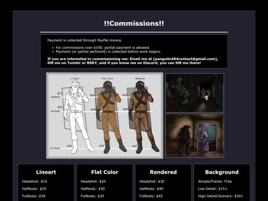 commissions screenshot