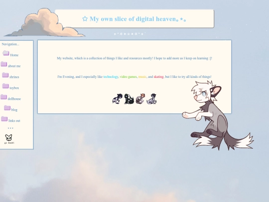 evening/eindex screenshot