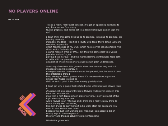reviews/npo screenshot