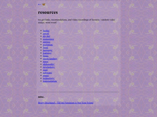 resources screenshot