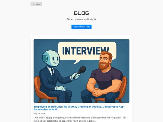 blog screenshot
