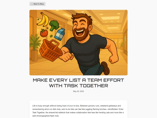 blog/teameffort screenshot