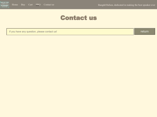 e-commerce/Contactus screenshot