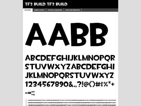 fonts/tfbuild/tf2build-demo screenshot