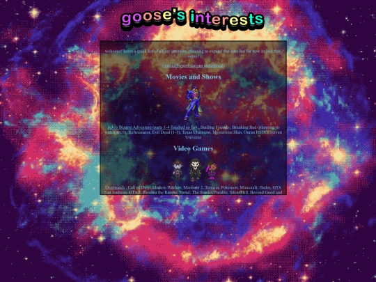 interests screenshot