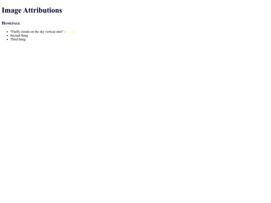 attributions screenshot
