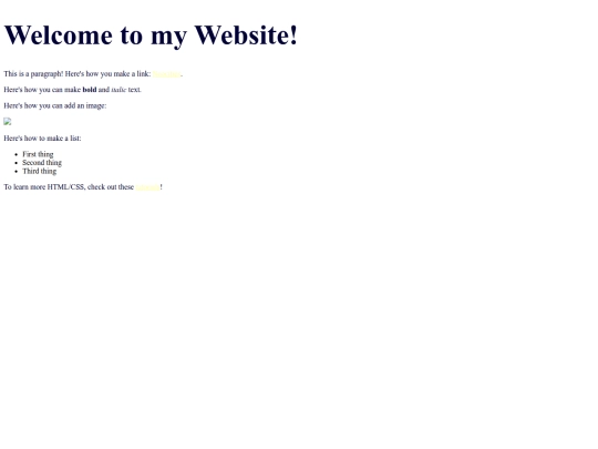 test screenshot
