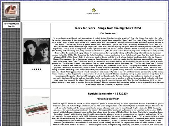 album-reviews screenshot