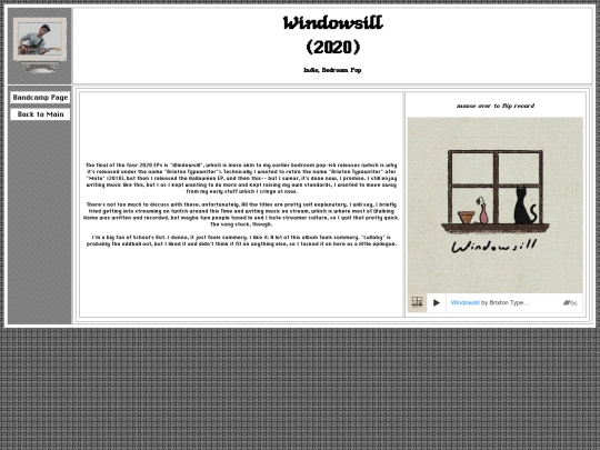 discog/windowsill screenshot