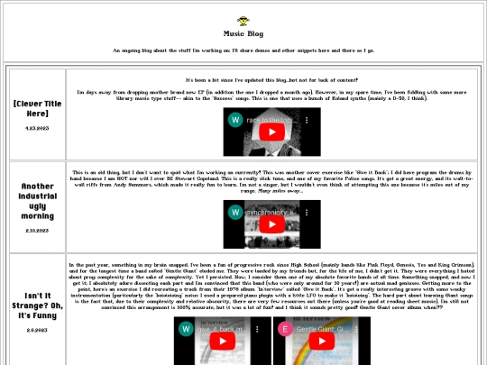 music-blog/blog screenshot