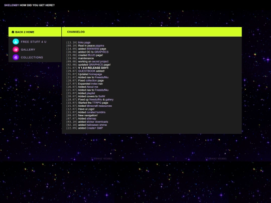 dump/changelog screenshot