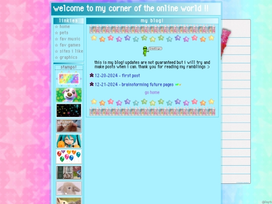 blog screenshot