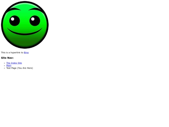 testpage screenshot