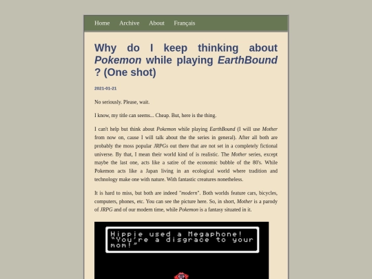 eng/posts/2021-01-19-Why-do-I-keep-thinking-about-Pokemon-while-playing-EarthBound-(one-shot) screenshot