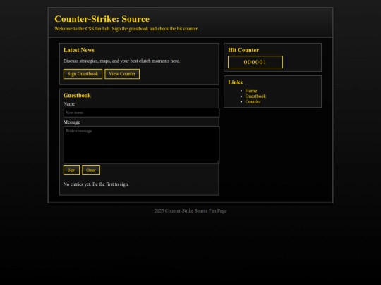 cspage screenshot